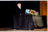 Palestra do ator Raul Solnado no Centro Cultural Olga Cadaval.