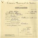 Registo de velocípede com motor Motom, com o nº 6159, em nome de João Alves, morador em Morelena.