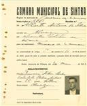 Registo de matricula de carroceiro 2 animais em nome de Alberto Antunes da Silva, morador em Almargem, com o nº de inscrição 1626.