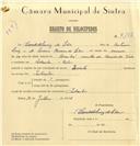 Registo de velocípede de marca Invicta, com o nº 7177, em nome de Cândido Luís da Silva, morador em Idanha.