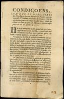 Condições com que os diretores da negociação da nau Rainha de Nantes, por invocação de Nossa Senhora da Penha de França arremataram parte da carga da dita nau proveniente de Macau com chegada prevista a 28 de junho de 1771.