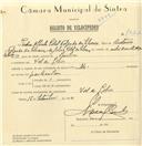 Registo de velocípede com o nº 7322, em nome de Pedro Alberto Polet Folgado da Silveira, morador em Vale de Lobos.