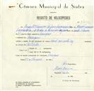 Registo de velocípede de marca Famel, com o nº 8632, em nome de Augusto Francisco Porfirio Casmarinha, morador em Carenque.