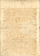 Instrumento de aforamento de um terreno feito pela fábrica da igreja de São João Degolado da Terrugem a António João, morador na Cabrela.