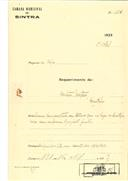 Construção de uma casa em Quintelas, Belas, em nome de António Mateus, com o Processo OB nº 164/1923, com a licença de construção nº 121 de 16/04/1923.