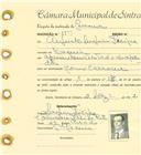 Registo de matricula de carroceiro em nome de Augusto Serafim Filipe, morador em Maceira, com o nº de inscrição 1775.
