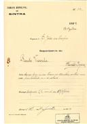 Construção de moradia em Odrinhas, em nome de Paulo Vicente, com o Processo OB nº 343 /1924, com a licença de construção nº 259 de 21 /07/1924.
