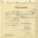 Registo de velocípede de marca Cycles Pombal, com o nº 5966, em nome de João Jorge, morador em Rio de Mouro.