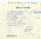Registo de velocípede de marca Gilar, com o nº 8688, em nome de Maximino Gonçalves de Sá, morador em Carenque.
