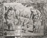 Painel de Azulejos do século XVIII na Ermida de São Saturnino no santuário da Peninha.