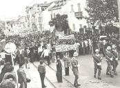 Comemoração do 1.º de maio na Av.ª Heliodoro Salgado, em frente ao edifício do Casino de Sintra.