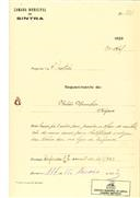 Construção de uma casa em Nafarros em nome de António Marcelino, com o Processo OB nº 221/1923, com a licença de construção nº 177 de 15/05/1923.