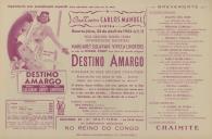 Programa do filme "Destino Amargo" com a participação de Margaret Sullavan, Wendell Corey e Viveca Lindfors.