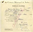 Registo de velocípede de marca Famel com motor Vitória, com o nº 10067, em nome de Alvito da Luz Cardoso, morador em Chilreira.
