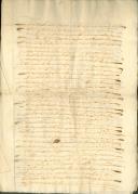 Instrumento de compra de foro de cinco alqueires e meio de trigo e um frango feita por João Ribeiro Teixeira a Maria Birrana.