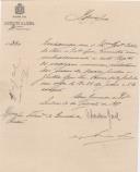 Ofício do Secretário Geral da 2ª Repartição do Governo Civil de Lisboa, Augusto Ferreira Novais, ao Administrador do Concelho de Sintra, pedindo para remeter os mapas anuais, relativos aos preços de Maio, Junho e Julho.