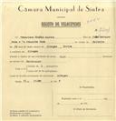 Registo de velocípede de marca Raio, com o nº 7201, em nome de Francisco Simões Marcos, morador em Albogas.