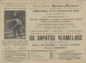 Programa do filme "Os Sapatos Vermelhos" com a participação de Anton Walbrook, Marius Goring e Moira Shearer.
