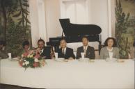 Almoço na sala da Nau do Palácio Valenças em Sintra aquando da receção da comitiva japonesa.