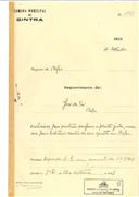 Construção de uma casa, em Peroleite, em nome de Manoel da Rosa, com o Processo OB nº 488/1923, com a licença de construção nº 420 de 24 /10 /1923.