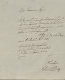 Carta de António de Oliveira, secretário, a Januário Lopes, a participar que foi eleito para o lugar de mordomo da Irmandade do Santíssimo Sacramento da Vila de Belas.