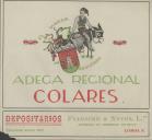 Rótulo para garrafões de vinho com a marca registada da Adega Regional de Colares.