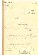 Construção de uma casa em São Pedro de Sintra em nome de João Manuel Esteves, com o Processo OB nº 64/1923, com a licença de construção nº 57 de 16/03/1923.