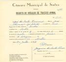 Registo de um veiculo de quatro rodas tirado por dois animais de espécie cavalar destinado a transporte de mercadorias em nome de José dos Santos Encarnação, morador em Sintra.