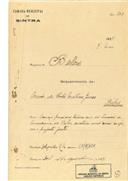 Construção de moradia em Amêndoeira - Belas, em nome de Merçês da Costa Martins Gomes, com o Processo OB nº 203/1924, com a licença de construção nº 308 de 14/08/1924.