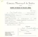 Registo de um veiculo de duas rodas tirado por dois animais de espécie bovina destinado a transporte de mercadorias em nome de João Vicente Alegre, morador em Bolembre.