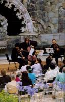 Concerto de Xuan Du / Andrei Ratnikov / Guenrik Elessin, na Quinta da Regaleira, durante o Festival de Música de Sintra.