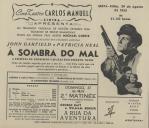 Programa do filme "À Sombra do Mal" com a participação de John Garfield e Patricia Neal.