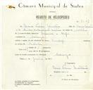 Registo de velocípede de marca Zundap, com o nº 8709, em nome de Mário Firme Martins, morador em Sabugo.
