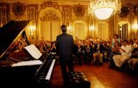 Concerto de piano de Pedro Burmester, na sala da música no Palácio Nacional de Queluz, durante o Festival de Música de Sintra.