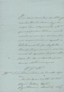 Carta de dois membros da Albergaria de Montelavar, o Vogal Manuel Vicente e o Vogal Tesoureiro, Manuel Luís Cortez, ao Administrador do Concelho de Sintra, participando que não podem laborar no exercício de suas funções, por faltar o Presidente.