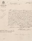 Circular do Secretário Geral da 1ª Repartição do Governo Civil de Lisboa, Eduardo Segurado, ao Administrador do Concelho de Sintra, comunicando que a instrução dos processos de direito devidos por géneros sujeitos ao imposto do Real d'Agua, foi transferida dos escrivães da Fazenda para os Administradores do Concelho.