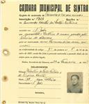 Registo de matricula de carroceiro 2 ou mais animais em nome de Fernando Coelho dos Santos Feiteira, morador em São João, com o nº de inscrição 1722.