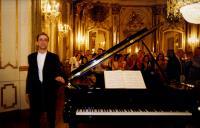 Concerto de piano de Pedro Burmester, na sala da música no Palácio Nacional de Queluz, durante o Festival de Música de Sintra.