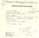 Registo de um veiculo de duas rodas tirado por dois animais de espécie muar destinado a transporte de mercadorias em nome de José Machado, morador em Godigana.