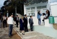 Visita do Secretário Geral do Partido Socialista, Dr. António Guterres, às Escolas do Concelho de Sintra, com a presença da Presidente da Câmara Municipal de Sintra, Drª Edite Estrela.