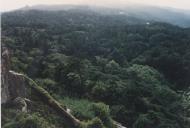 Serra de Sintra com o Parque da Pena em primeiro plano.