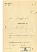 Construção de uma casa na Várzea de Sintra em nome de João Paulo Pires, com o Processo OB nº 583/1923, com a licença de construção nº 442 de 08/11/1923.