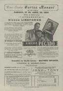 Programa do filme "A Mulher do Pecado" com a participação de Viveca Lindfords e Errol Flynn.