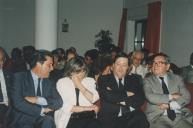 Presidente da Câmara Municipal de Sintra, Edite Estrela, com o Presidente da Unesco, Frederico Mayor Zaragoza.