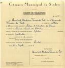Registo de velocípede de marca Citifix, com o nº 6578, em nome de Humberto Medeiros Ferreira da Costa, morador em Linhó.