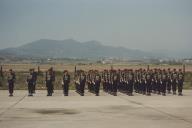 Parada militar na comemoração do aniversário da Base Aérea n.º 1 de Sintra.