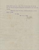 Carta de Raul Lino dirigida a Francisco Costa, relativa à visita que fez à obra de sua casa em Sintra.