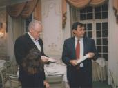 Lino Paulo, vereador da Câmara Municipal de Sintra, durante um jantar em Seteais aquando da receção da comitiva de Cuba para assinatura do protocolo de geminação de Sintra com La Habana Vieja.