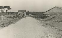 Construção de uma rua na Terrugem junto à escola primária.