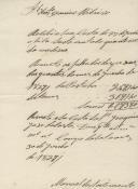 Recibo de pagamento da receita e despesa das Quintas da Portela e Seteais do mês de Junho de 1827, feito pelo feitor Manuel do Nascimento.